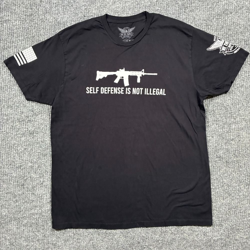 We The People‎ Holsters Mens Graphic T-Shirt XL Black Self Defense 2A USA Made
